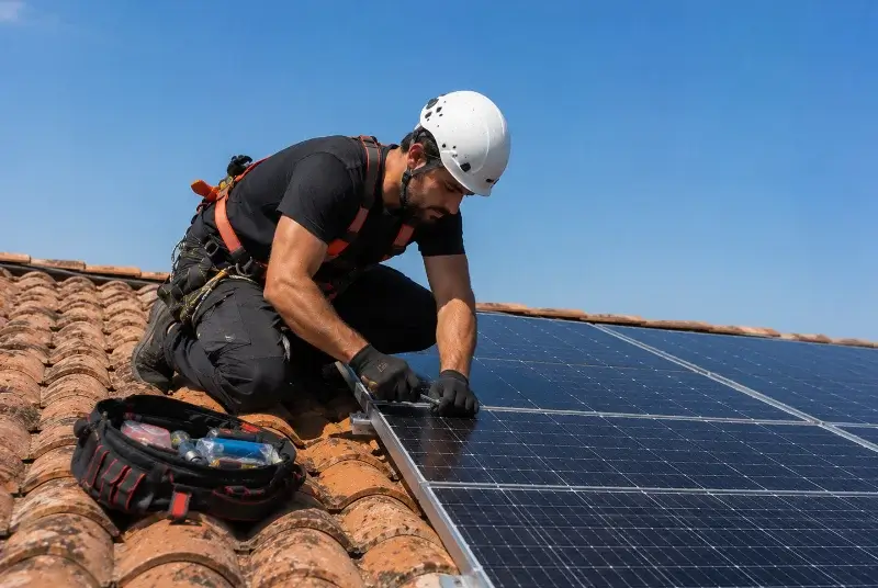Maintenance et monitoring de panneaux solaires à Lissieu